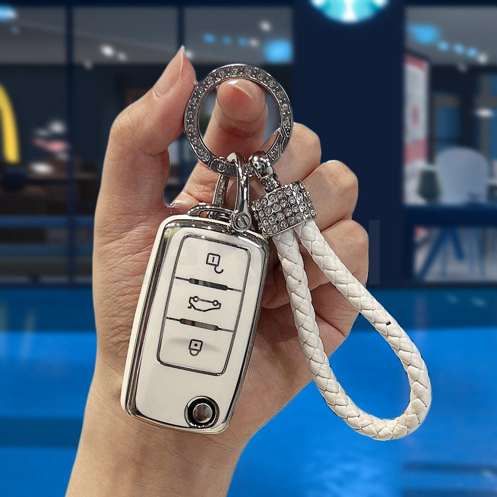 Мягкий ТПУ Чехол-Оболочка Брелок Держатель Сумка Защитник Для Vw Volkswagen Polo Tiguan Passat Golf Jetta Lavida Skoda Octavia
