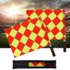 2pcs/Pack Soccer Referee Flags Professional Fair Play Sports Match Football Linesman Flags Sports Game Referee Equipment