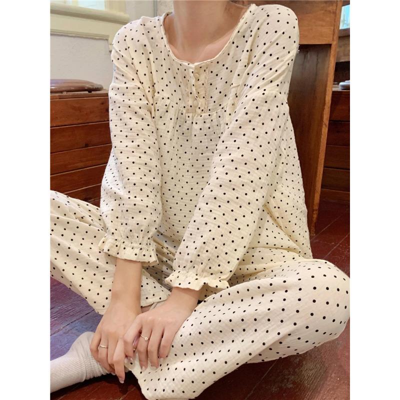 Женская пижама, новый осенне-весенний комплект с длинными рукавами, мягкая пижама с рисунком в полоску, женский домашний комплект для сна, кардиган