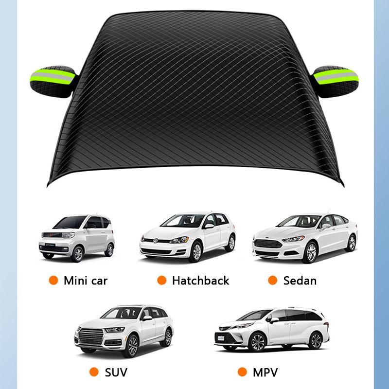 SEAMETAL Зимний чехол на лобовое стекло автомобиля для защиты от снега и мороза, защиты от солнца, против обледенения, чехол на переднее лобовое стекло