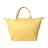 Longchamp Le Pliage Однотонная Вышитый Логотип Застежка-кнопка Переработанный Полиамид Канва Сумка-пельмень Средняя Женская сумка-тоут Желтый 1623919A81