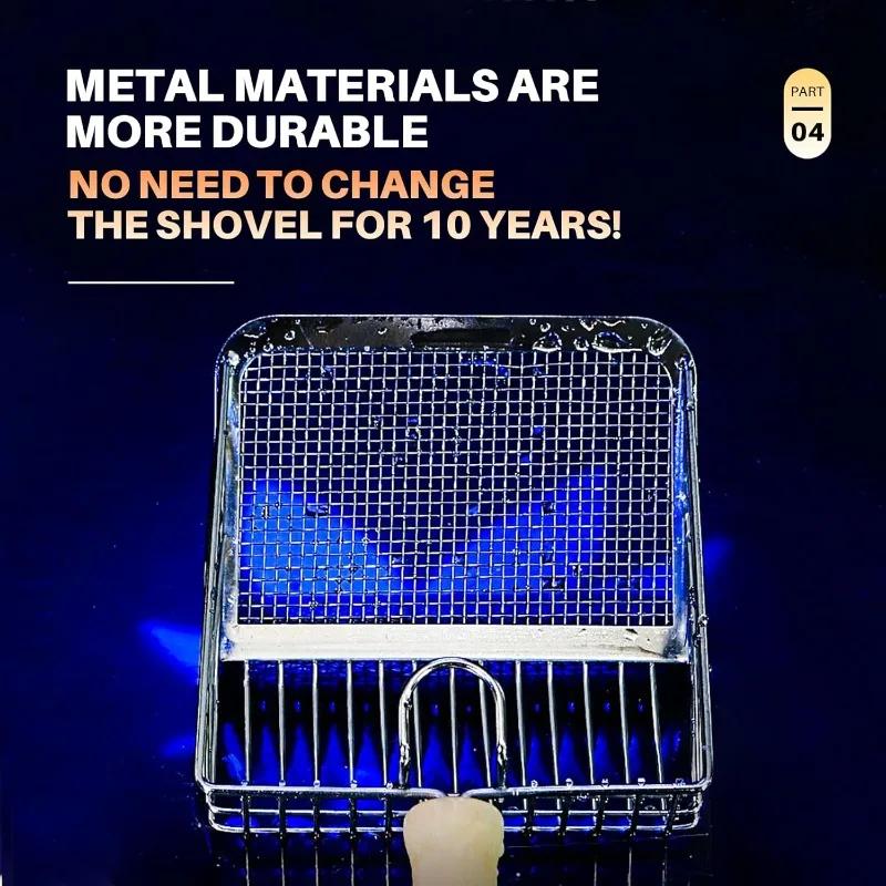 Washable Cat Litter Shovel Stainless Steel Wooden Handle Cat Litter Scoop Kitty Litter Scoop Cats Toilet Cleaning Shovel Tool