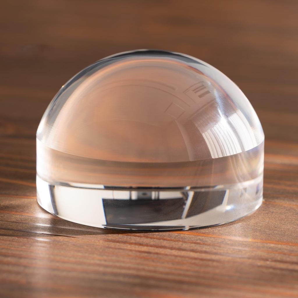 Meigan Увеличительное полукруглое 6x пресс-папье 78мм оптическое акриловое куполообразное настольное увеличительное стекло, купол, увеличение, увеличитель,