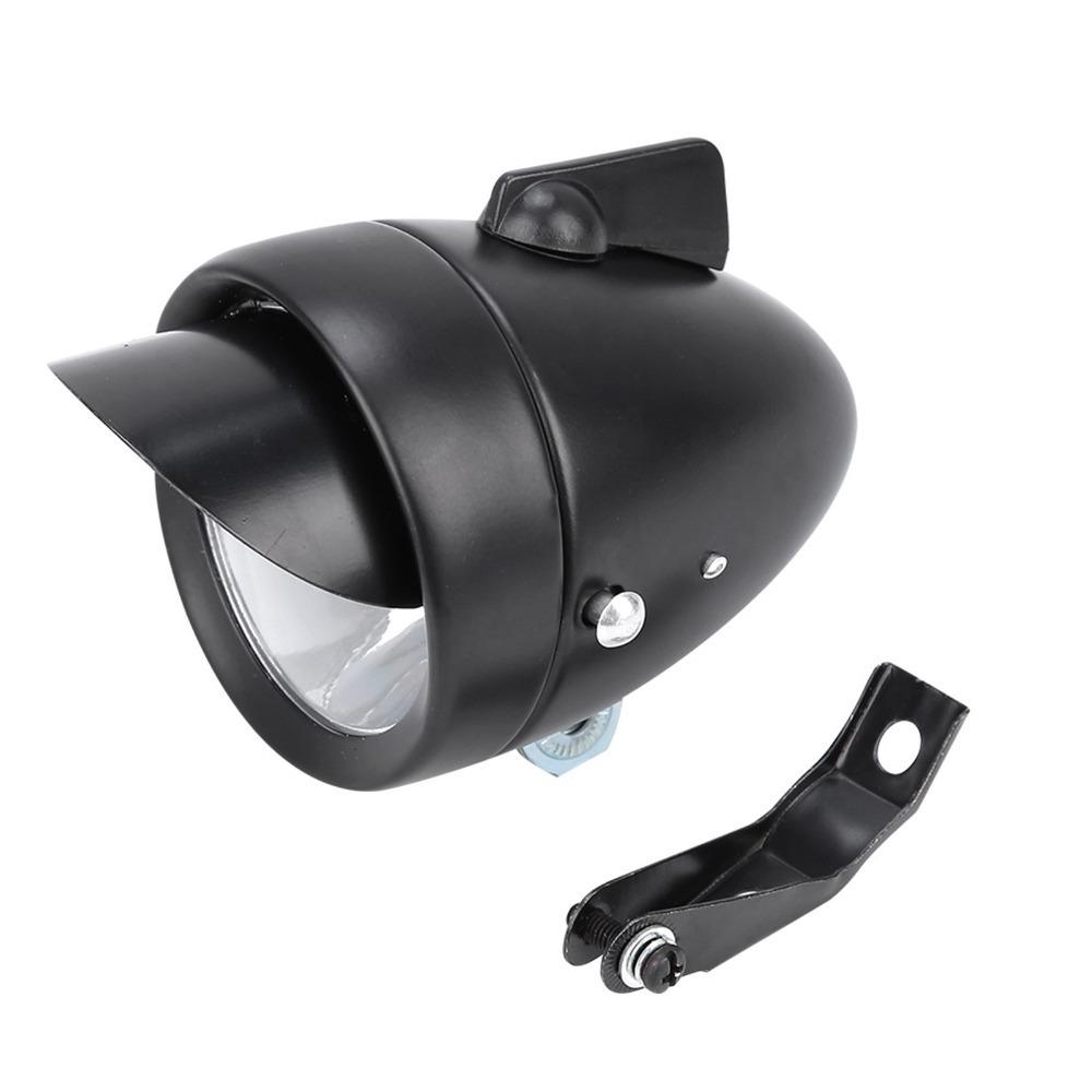 Metal Brim Bike Front Head Lamp with Visor Cycling Lighting Equipment Cycling Accessories