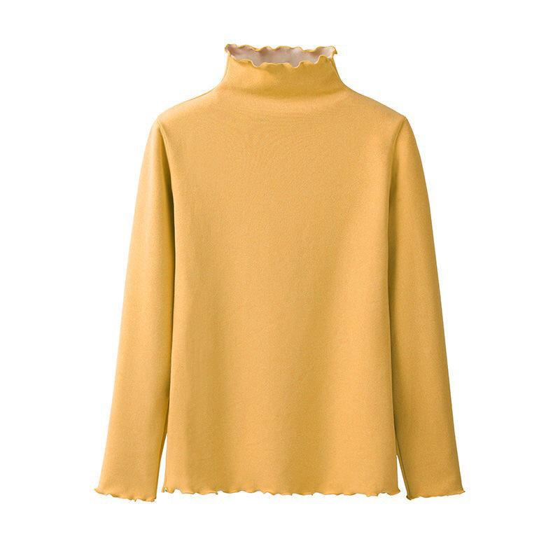 Женский приталенный бархатный топ-базовый слой Kitten Diary для похудения - С длинным рукавом, для ношения осенью/зимой