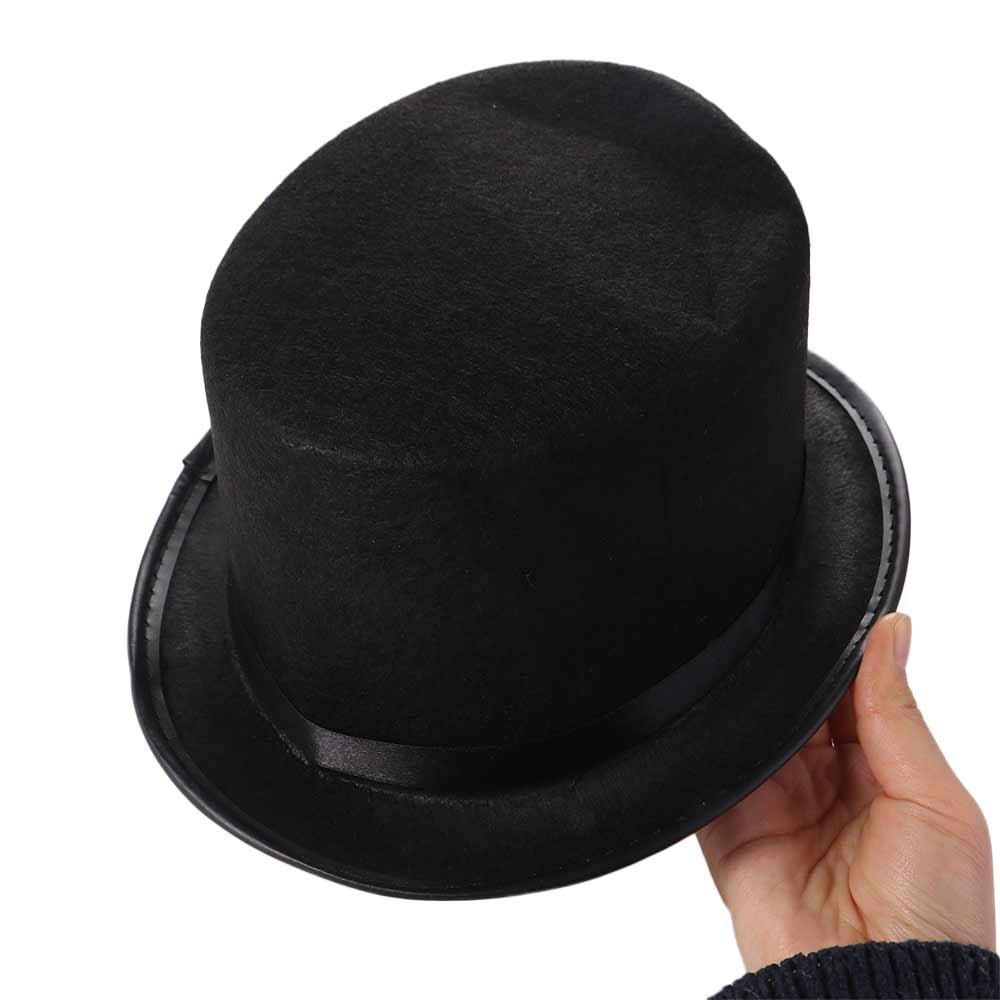 Retro Top Hat Magician Black Color Hat Costume Cosplay Halloween Props Party Supplies Steampunk Circus Ringmaste Role Play