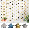 2Pcs Star Banner Flag Easy Installation Exquisite Wall Hanging Garland Banner for Home Party Decoration