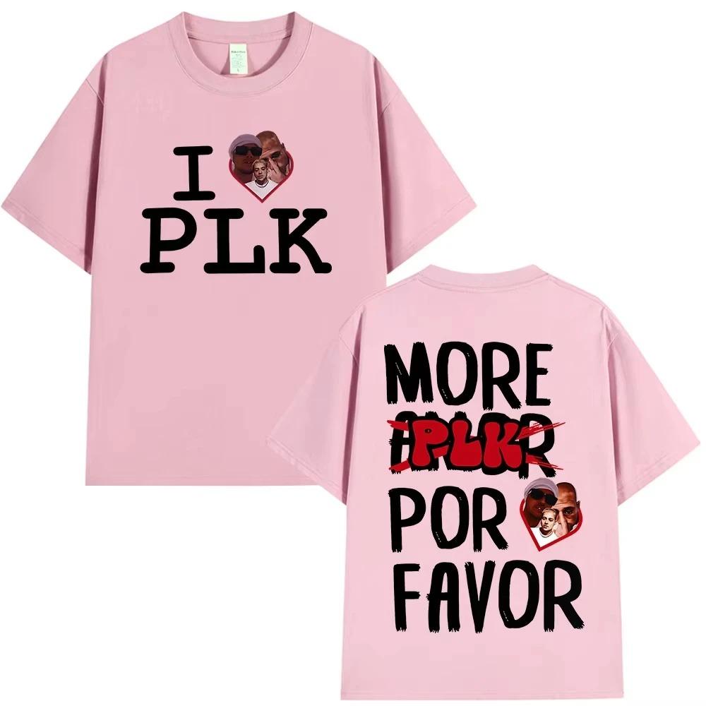 Rapper I Love Plk Graphics 100Cotton Music Tshirt 2026 New Summer Hip Hop Unisex Ventilate Short Sleeve Shirt Fan Gifts