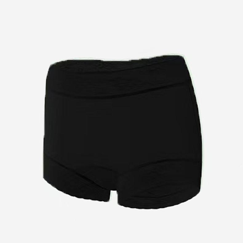 Hidden Valley Camellia: Ultra-thin Ice Silk Panties, Plus Size Breathable Mid-Waist Lace Boxers