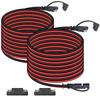 16AWG 12FT Battery Charger Cable, SAE To SAE Terminal Quick Disconnect Harness, 2 Pin Connectors Extension Cables Cord For Car, Motorcycle, Solar