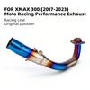 Для Yamaha XMAX XMAX250 XMAX300 2017-2024 Мотоцикл Выхлопная система Нержавеющая Сталь Выпускной Коллектор 51MM Комплект для Скутера