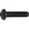 TRUSCO Hexagon Socket Button Bolt Steel Black Dyed Finish M6 X 25 40 Pieces (SCM435) B074-0625
