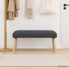 Bench Uni Dark Gray 110 x 40 x 46 cm Boucle