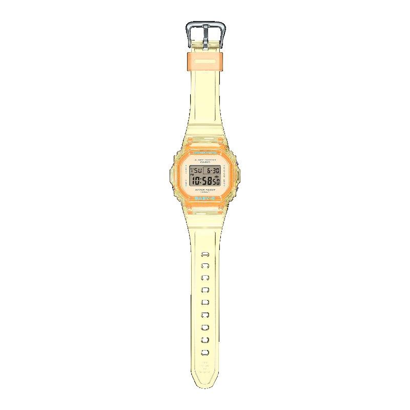 Casio Женские часы Baby-G, смола, водонепроницаемость 100 м, ударопрочность, будильник, кварцевые, BGD-565SJ-9