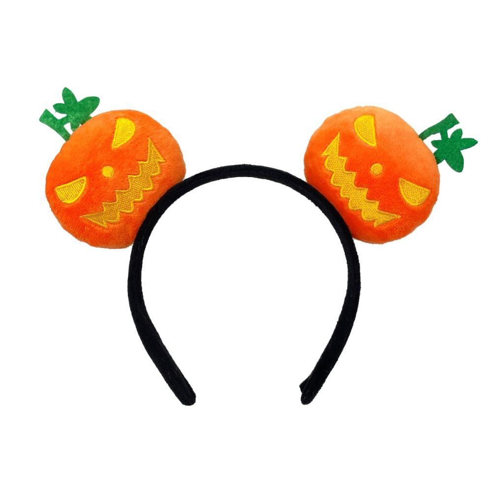 Furry Devil Pumpkin Hair Hoop Cartoon Cosplay Props Soft Halloween headband Party Supplies