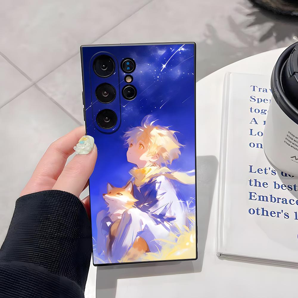 Чехол для телефона Маленький Принц Для Samsung S26 Ultra S25 Edge Ultra S23 S22 S21 S20 Ultra Plus S24 Fe Стеклянная Крышка