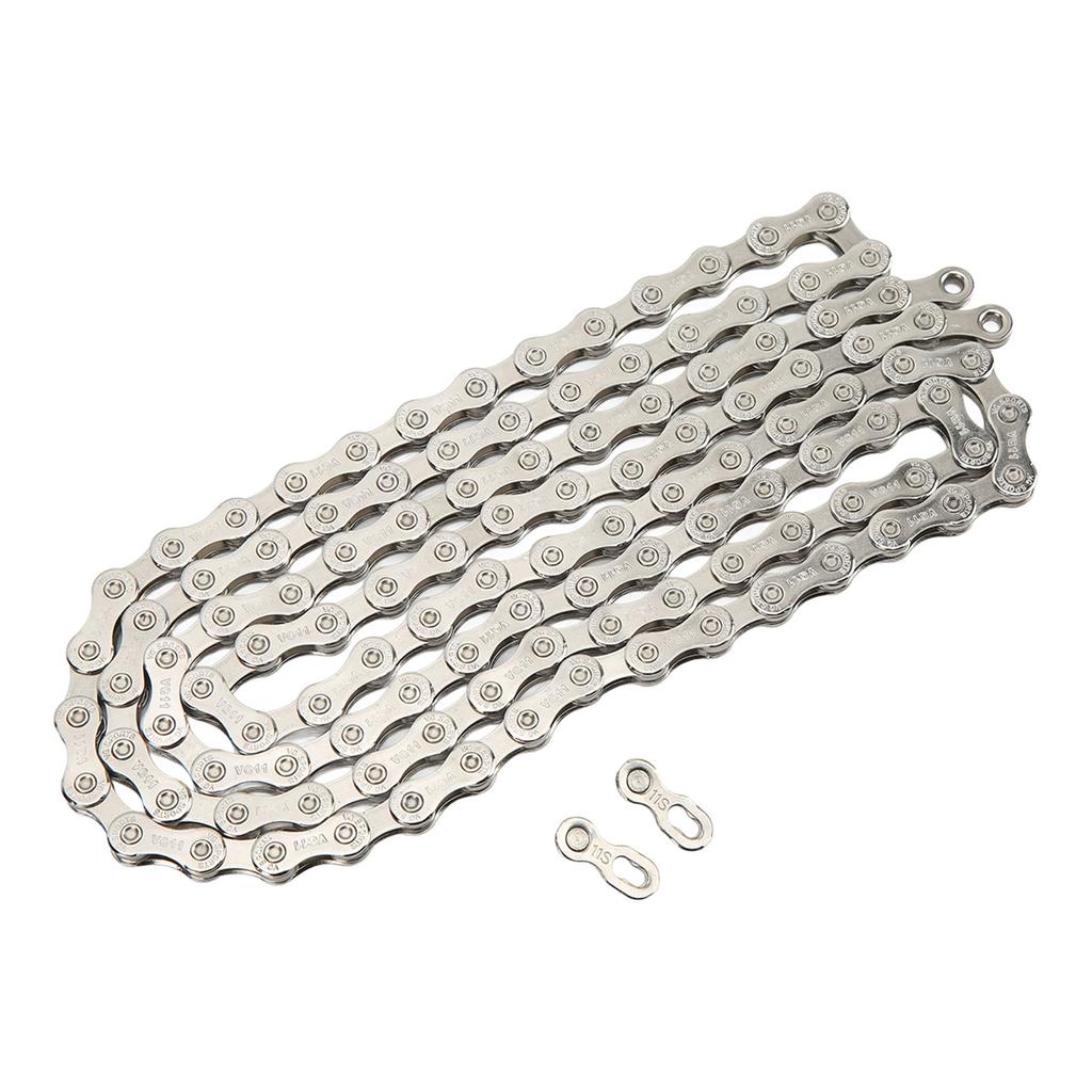 Велосипедная цепь серебристая высокоуглеродистая сталь 11 скоростей цепь для горного и шоссейного велосипеда для VG SPORTS