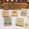 100pcs New Kraft Paper Series Earring Card 5x4cm Handmade Jewelry Packaging Card