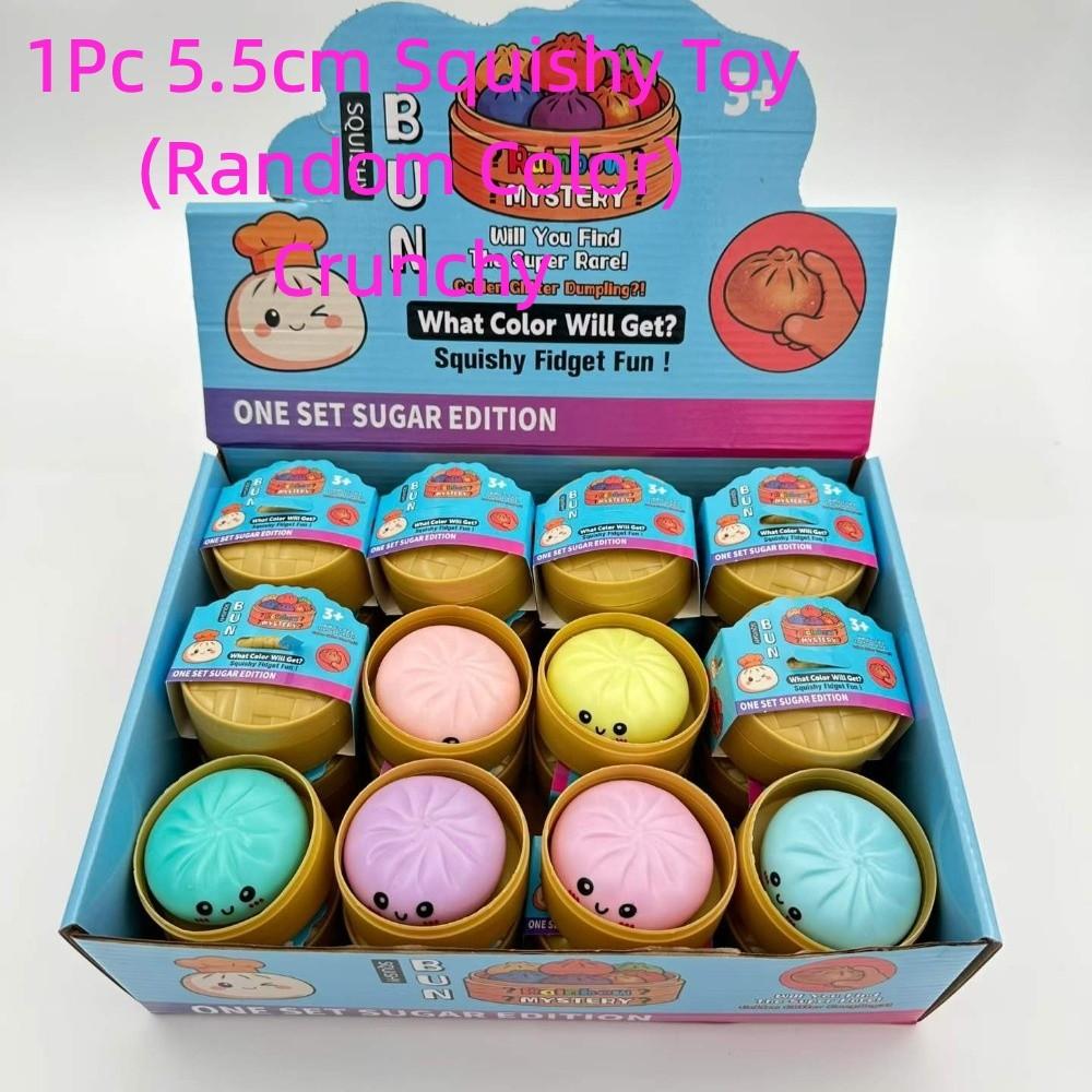 Crackling Dumpling Squeeze Toy Sound Effects Realistic Food Pinch For Kids Adults