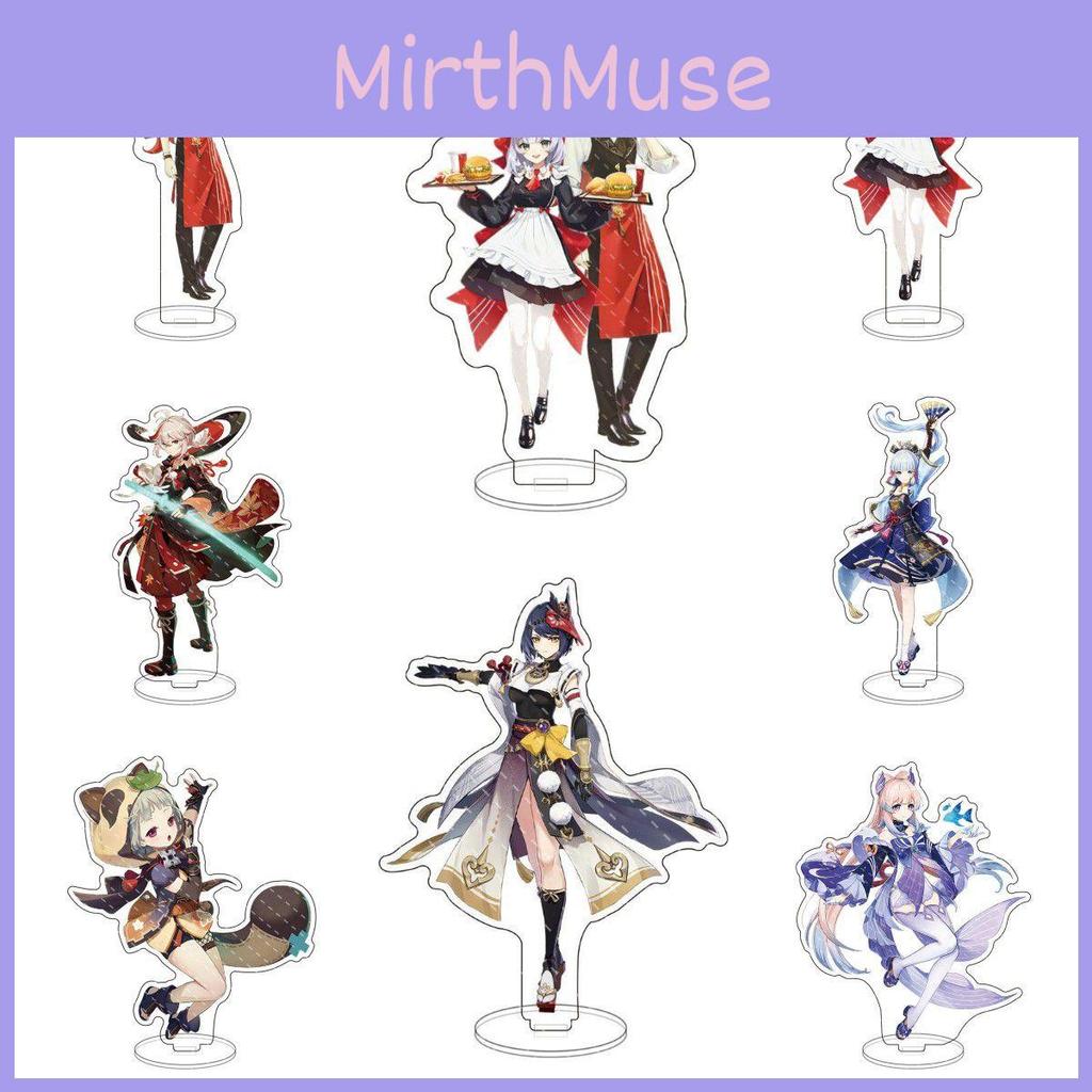 Акриловая подставка Genshin Impact, настольный декор с Кадзухой, Венти, Кли, Ху Тао, Гань Юй, Паймон для фанатов аниме