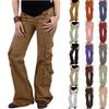 Womens Baggy Cargo Pants Vintage Jeans With Pockets Wide Leg Trousers Loose Overalls Long Pants Cargo Pants