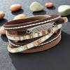 Women' steel link bracelet, gold