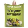 Плед из флиса ShrekS It Out на день рождения Зимний Портативный Ультрамягкий Плед для дома Дивана Покрывала