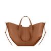Genuine Leather Crossbody Tote Bag - Niche Design Commuter Bucket Bag, Large Capacity for Women