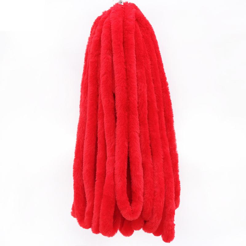 1 м искусственный мех, имитация меха кролика выдры, полоски из кроличьего меха, Рождественский костюм, планка, манжеты, аксессуары, плюшевые полоски