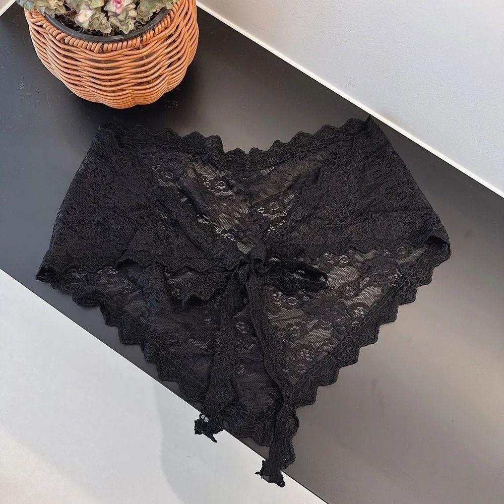 Trendy Lace Half Skirt Y2K Korean Spring Headscarf Lace Trim Apron Skirt Accessories