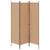 Room Divider Beige 150 x 180 cm Fabric