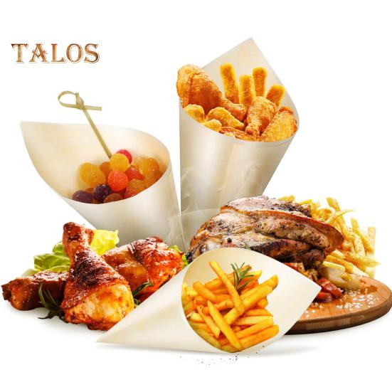 100Pcs Popcorn Cones Heat-Resistant Multipurpose Wide Application Useful Charcuterie Cones Small Dessert Cones Party Supplies