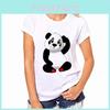 Стильные женские футболки с милым принтом панды для летней повседневной носки