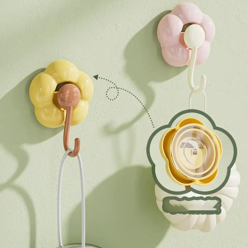 Креативный крючок-присоска для цветов без проколов, многофункциональный, для ванной, кухни, многоразовый, бесследный, мощный стеллаж для хранения вещей