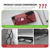 drswk4 For BMW Fashion Leather Car Sunglasses Clip Magnetic Car Visor Clip E70 E91 E30 G30 E53 M3 M5 X6 X4 X7 E92 E93 X1 X3 X5