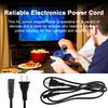 2-контактный шнур адаптера питания переменного тока Высокоэффективный универсальный кабель питания для замены