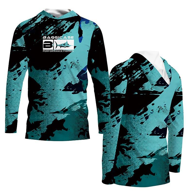 Men Women Quick Dry UV Protection Hooded Long Sleeve Fishing Shirt Summer Breathable Outdoor Sportswear