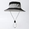 Color Blocking Sun Protection Bucket Hat Big Brim Sun Hat Fashion Sunscreen Fisherman Hat  Girl