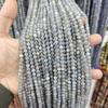 Натуральные светло-серые лунный камень и лабрадорит бусины для DIY браслета/ожерелья аксессуары