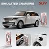 1/24 масштаб Range Rover SUV, металлический литой под давлением сплав, игрушечная модель автомобиля, грузовики для детей, игрушки, автомобили, коллекция для хобби