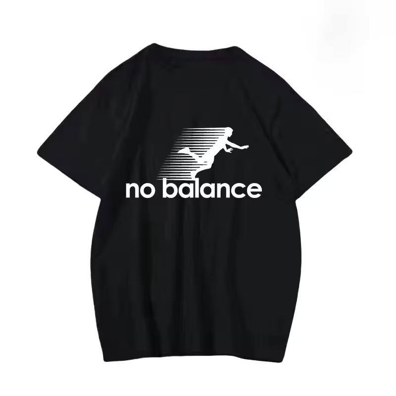 2026 Summer No Balance New Print T-Shirt, Casual Fashion Cotton Top Men's Clothing Women Same Style Sports Y2K Harajuku T Shirt