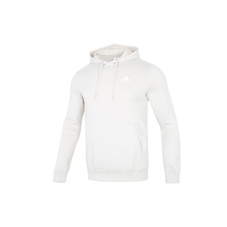 Adidas Feelcozy Hoodie With Monochrome Logo Men Hoodie White HL2277