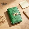 Cash Storage Organizer Budget Binder with Password Lock, 200 Transparent Money Saving Lock Pockets, PU Leather Personal Finance Planner for