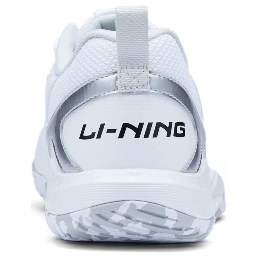 Li Ning Gale LITE Нескользящие износостойкие низкие бадминтонные кроссовки унисекс стандартные белые черные AYTU025-1
