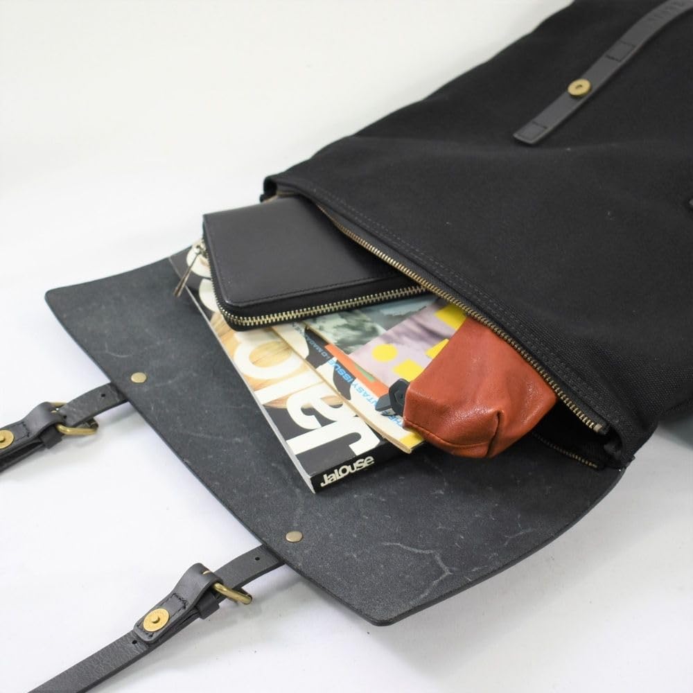 Стул Marutomi Shokai Канвас и кожаный клапан Кожа верблюжьего цвета и Ш32 x В36 x Рюкзак, Канвас цвета экрю, Размер прибл.. D7см, 7M0-1106