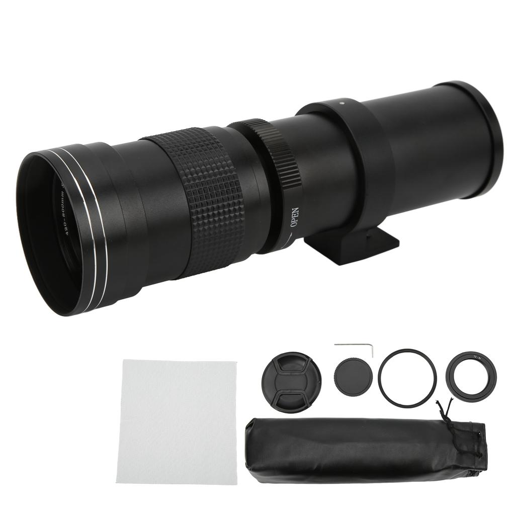 420‑800mm F8.3‑16 Manual Zoom Telephoto Lens Long Focal Length Lens All Metal for AI Mount Camera