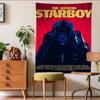 Музыкальная звезда The Weeknd Картина-гобелен из чартов Научная фантастика Комната Декор дома Дешевый Хиппи Настенное панно