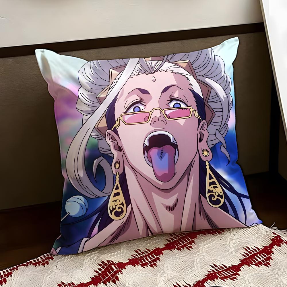 Anime RRecord of RRagnarok Cushion Cover Reversible Soft Durable Pillow Cover Home Car MultiScene Use for Daily Comfort