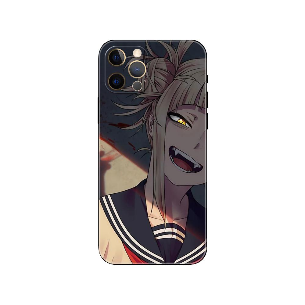 Милый чехол для телефона Himiko Toga Anime для iPhone 5 5s 2020se 6 6s 7 8 plus x 10 XR XS 11 12 13 mini pro MAX черная задняя крышка из ТПУ