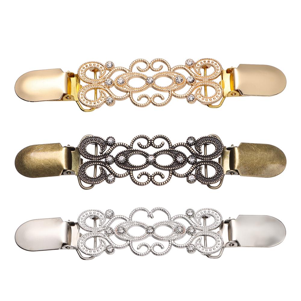 Trendy Shirt Collar New Retro Cardigan Clip Duck Clip Clasps Sweater Blouse Pin Shawl Brooch